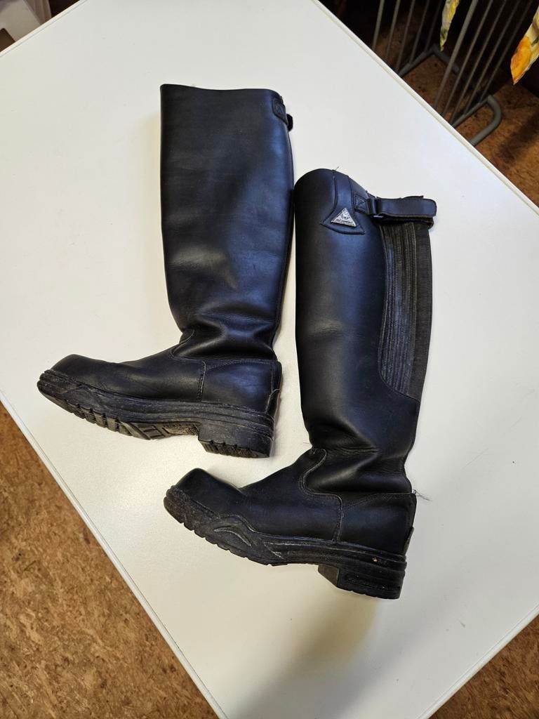 Leren paardrijdlaarzen Maat 37, Dieren en Toebehoren, Paardrijkleding, Ophalen of Verzenden, Gebruikt, Kinderen, Schoeisel
