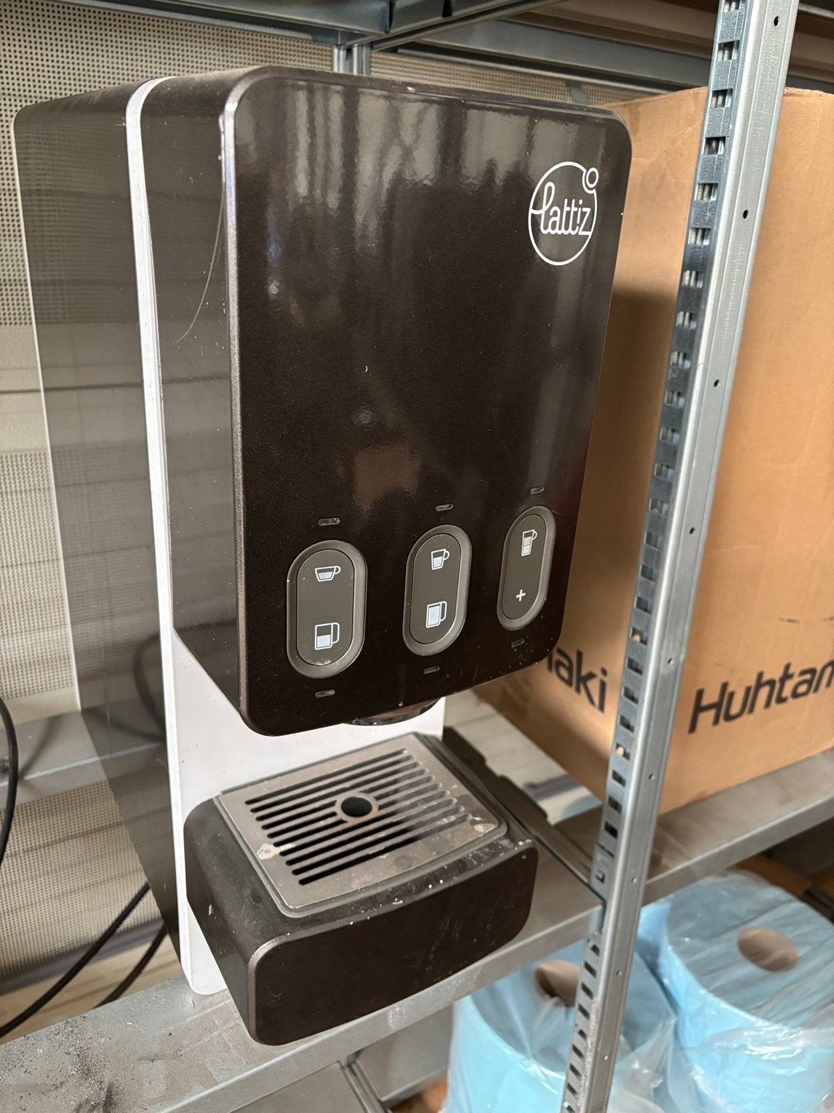 Aequator Lattiz Melkdispenser - Zwart Metallic, Ophalen, Gebruikt, Overige modellen, Overige typen