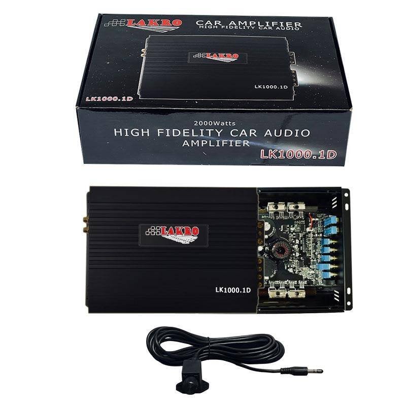LK1000.1D - Monoblock - Lakro - 1000 watt RMS - 1 Ohm, Auto diversen, Niet ingevuld, Niet ingevuld, Niet ingevuld