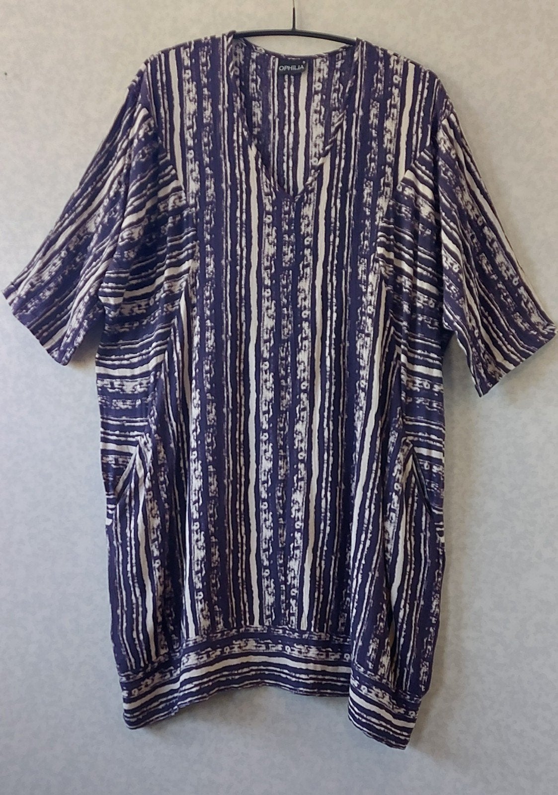 Zgan Ophilia Tuniek/Jurk Maat 5  - 52/54, Kleding | Dames, Blauw, Jurk, Ophalen of Verzenden, Zo goed als nieuw