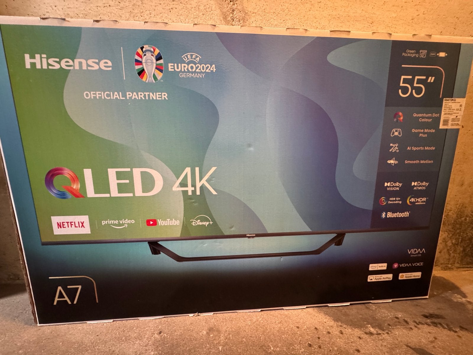 Hisense 55A72KQ 55inch QLED 4K - niet werkend