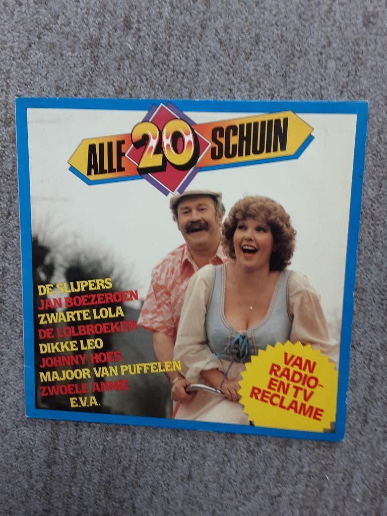 vinyl lp Alle 20 Schuin, Cd's en Dvd's, Vinyl | Nederlandstalig, Gebruikt, Originele persing, 1980 - 1989, Ophalen of Verzenden