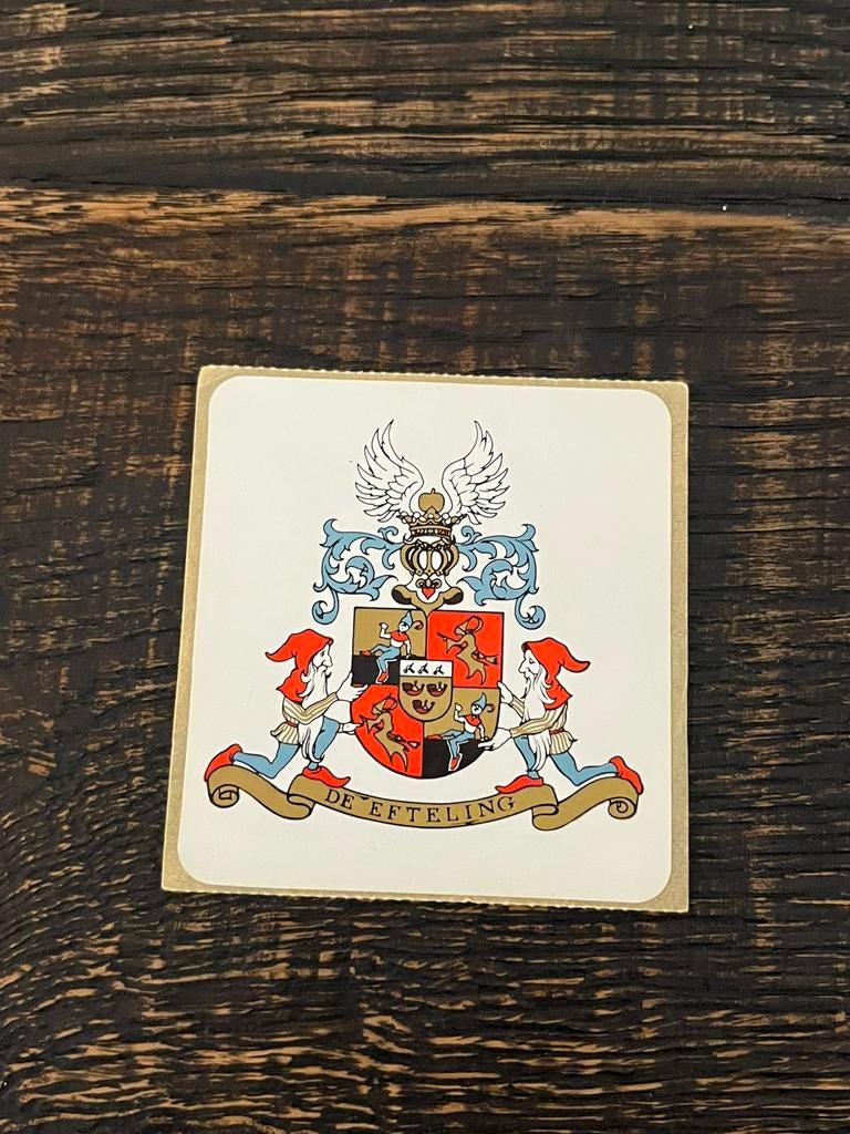Efteling wapenschild sticker, Verzamelen, Stickers, Ophalen of Verzenden, Nieuw