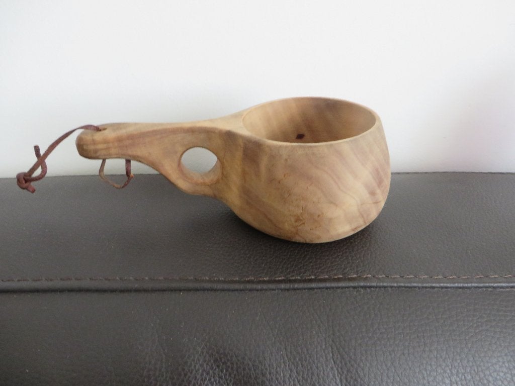 Koksu Fins design houten drink kom, nap, Lapland, Ophalen of Verzenden
