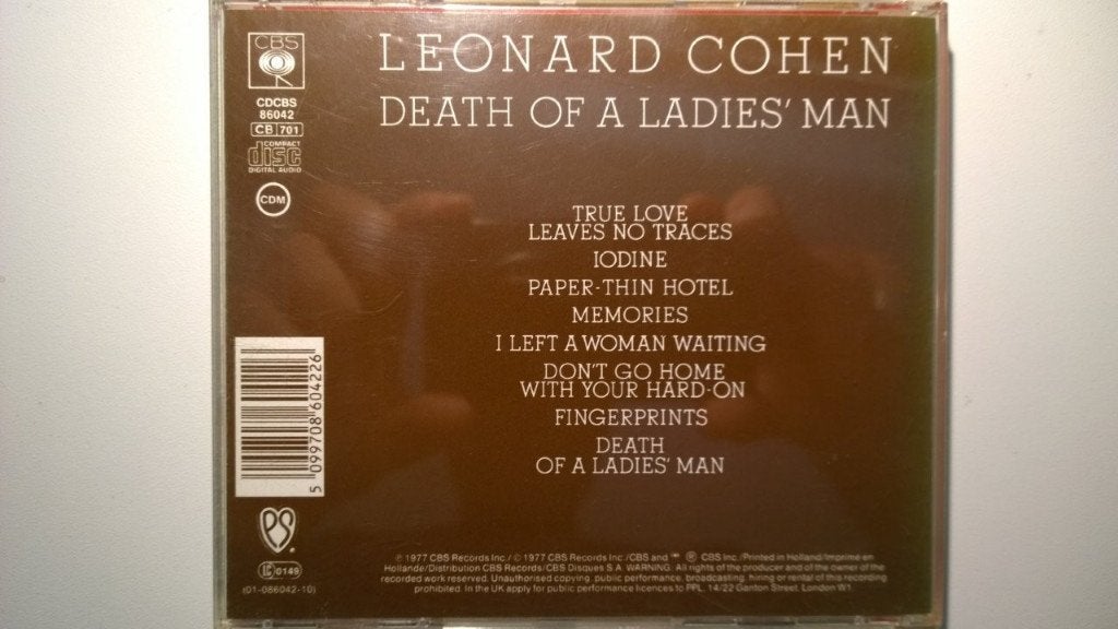 Leonard Cohen - Death Of A Ladies' Man, Ophalen of Verzenden, Zo goed als nieuw, Singer-songwriter, Album