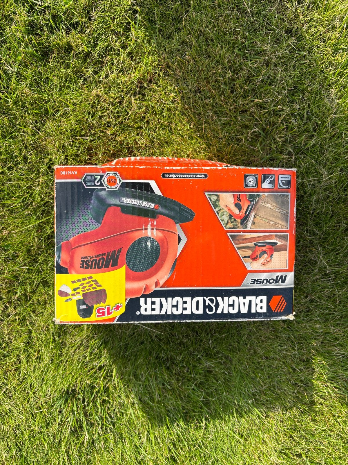 Black & Decker Mouse schuurmachine KA161BC, Ophalen, Gebruikt, Minder dan 600 watt, Vlakschuurmachine