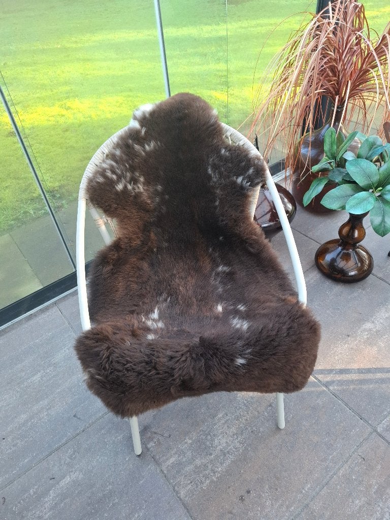 Heerlijk zachte bruine schapenvacht, 100 tot 150 cm, Bruin, Zo goed als nieuw, Overige vormen
