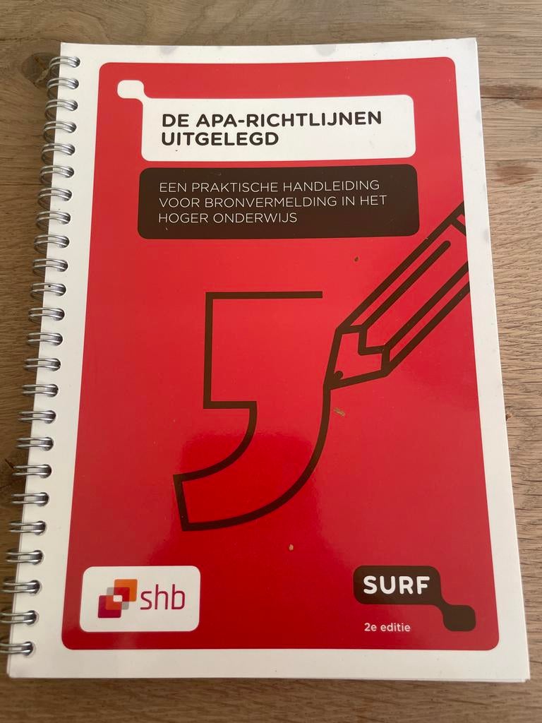 APA-richtlijnen Uitgelegd - Bronvermelding Hoger Onderwijs, Boeken, Ophalen of Verzenden, Gamma, Zo goed als nieuw, HBO