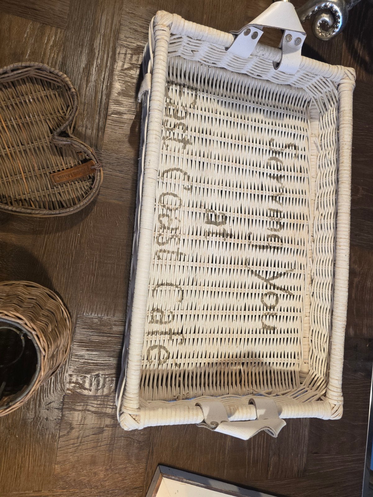 Riviera Maison Rattan Dienblad, Huis en Inrichting, Woonaccessoires | Dienbladen, Gebruikt, Natuurlijk materiaal, Ophalen of Verzenden