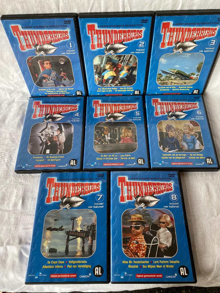 Thunderbirds DVD’s seizoen 1 t/m 8, Europees, Gebruikt, Alle leeftijden, Ophalen of Verzenden