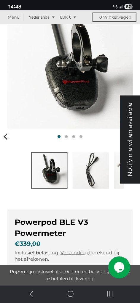 Powerpod wattagemeter, Ophalen of Verzenden, Draadloos, Zo goed als nieuw