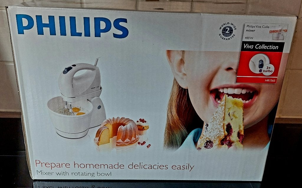 Philips HR1565 Standmixer met 3 standen en turbopower, Witgoed en Apparatuur, Ophalen of Verzenden, Nieuw, 3 snelheden of meer