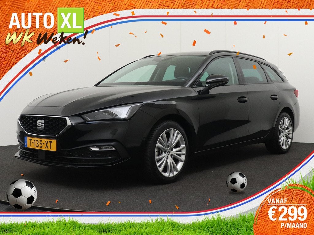 SEAT Leon Sportstourer 150 PK Aut. Hybrid Style+ Camera Adap, Auto's, Seat, Stof, Euro 6, 4 cilinders, Leon