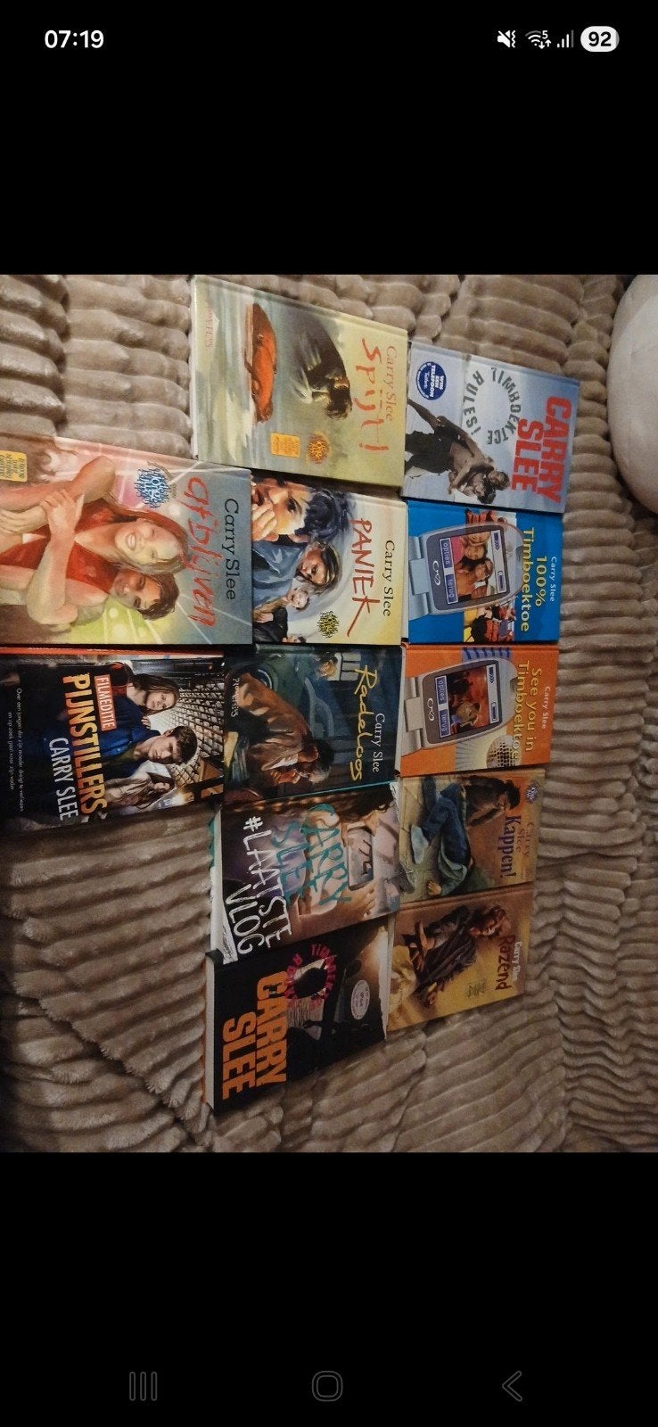 12 boek3n carrie slee, Vanaf 12 jaar, Ophalen, Zo goed als nieuw, Overige typen