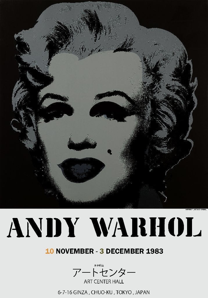 4 Affiches Andy Warhol Marilyn Japan, Ophalen of Verzenden
