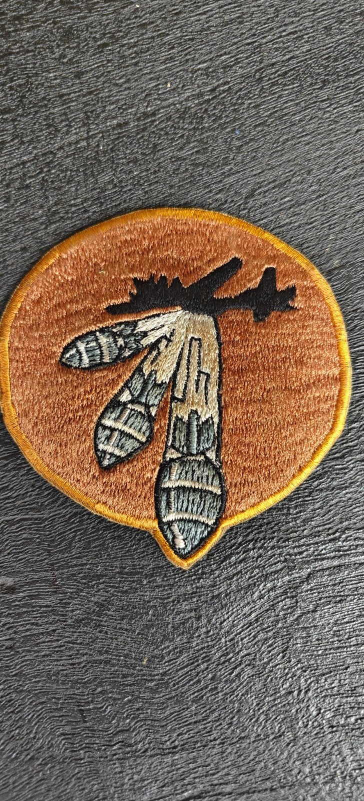 708th Bombardment Squadron Patch.. jaren 70 remake, Ophalen of Verzenden, Luchtmacht, Nederland, Embleem of Badge