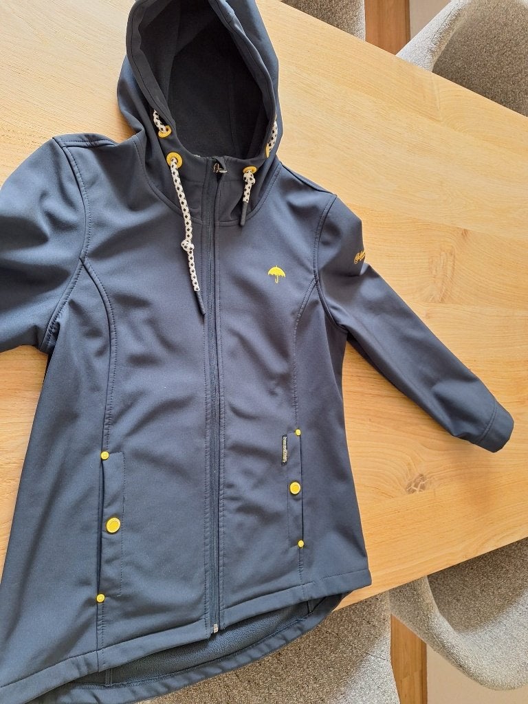 Damesjas, Kleding | Dames, Jassen | Zomer, Ophalen of Verzenden, Zo goed als nieuw, Maat 46/48 (XL) of groter, Blauw