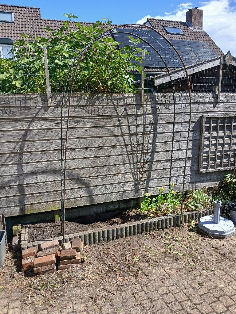 Stevige metalen tuinboog, rozenboog van betonijzer, Ophalen, Gebruikt, IJzer, Overige typen