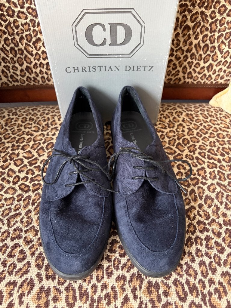 Suede damesschoenen Christian Dietz, Blauw, Overige typen, Nieuw, Ophalen of Verzenden
