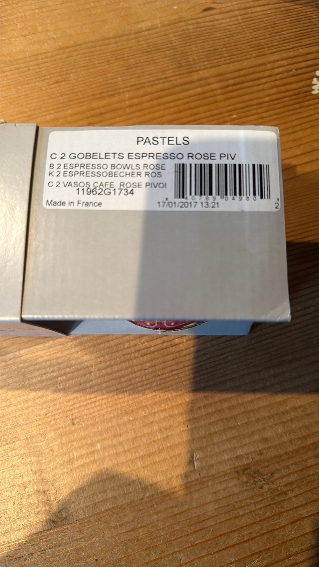 Gien PONT AUX CHOUX espressokopjes, Ophalen of Verzenden, Zo goed als nieuw, Glas, Overige stijlen