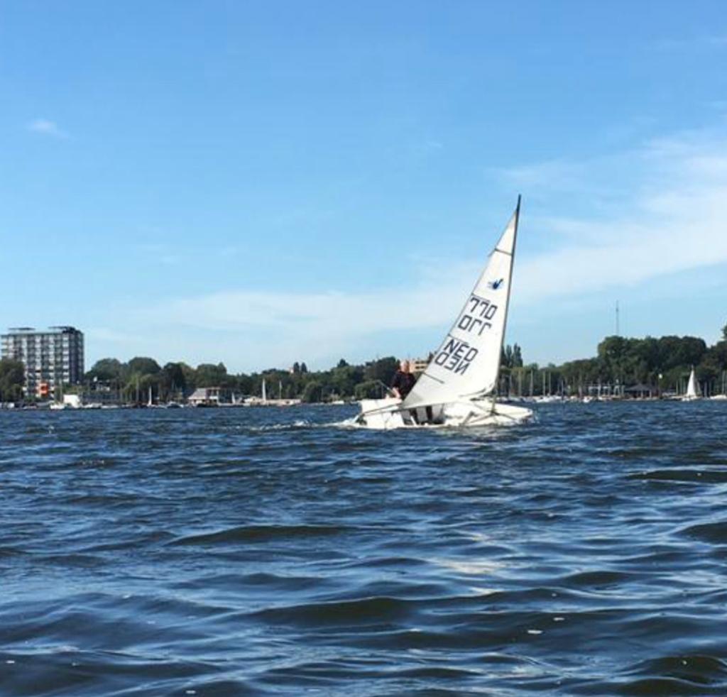 Splas zeilboot met trailer - Klaar om te varen!, Watersport en Boten, Open zeilboten, Gebruikt, Inclusief trailer, Polyester, Ophalen of Verzenden