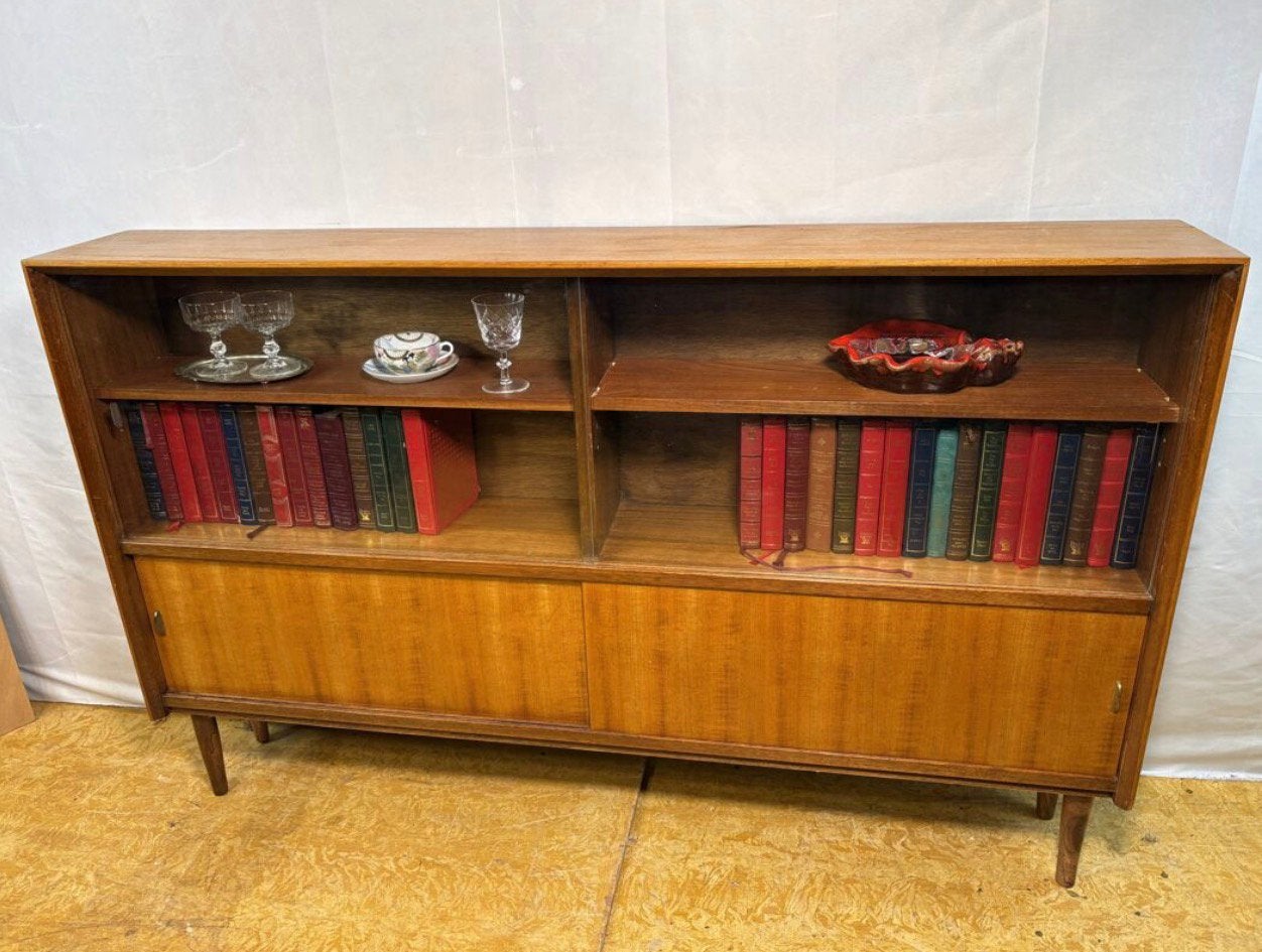 Gratis bezorging!Vintage teak boekenkast midcenturyretro1960, Mid century retro vintage teak boekenkast 1960 Engels Design, Herbert E. Gibbs