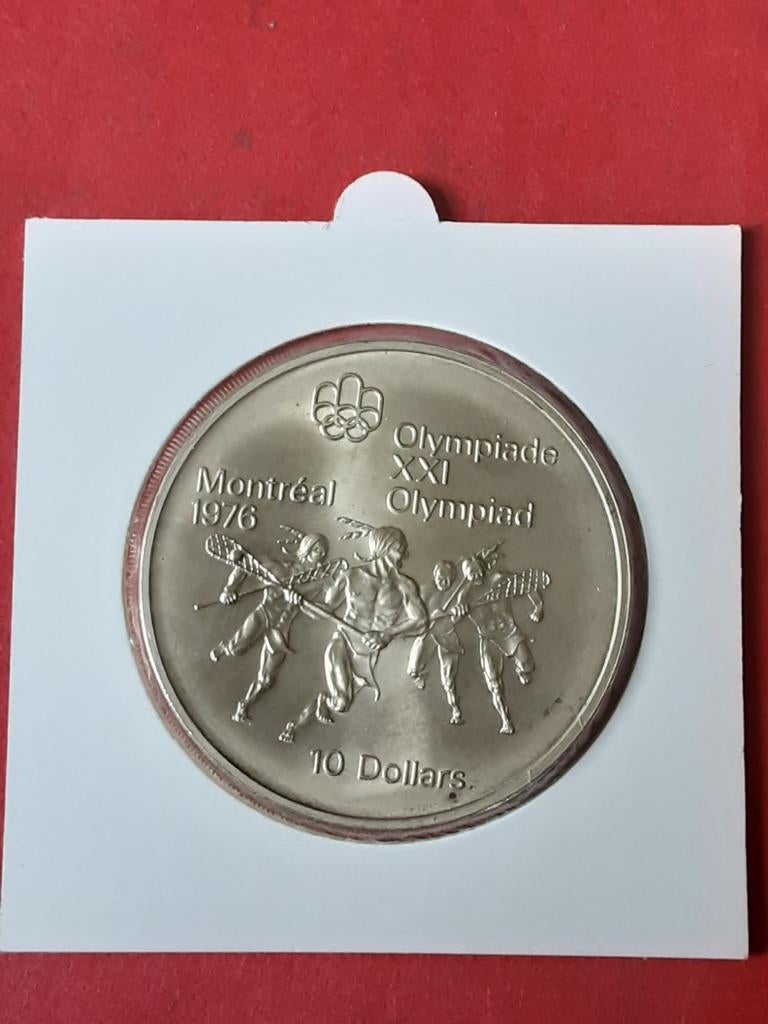 10 dollars Canada 1974, Ophalen of Verzenden, Noord-Amerika, Losse munt, Zilver