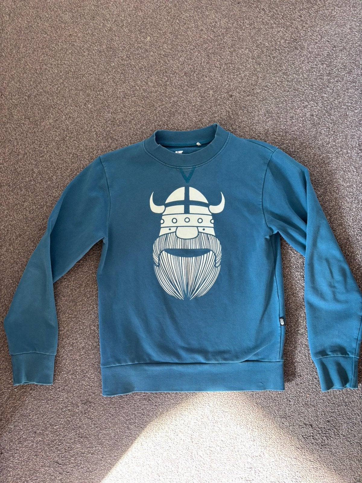 Danefae sweater petrol jongen 12 jaar (maat 152), Ophalen of Verzenden, Gebruikt, Jongen, Trui of Vest