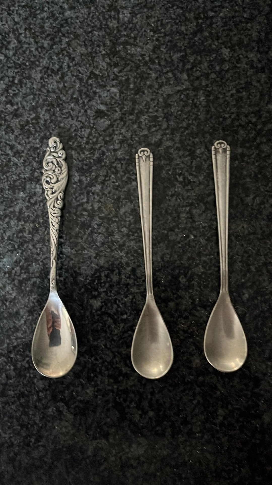 3 vintage Sola 90 verzilverde lepeltjes 1 Vara lepeltje, Verzenden