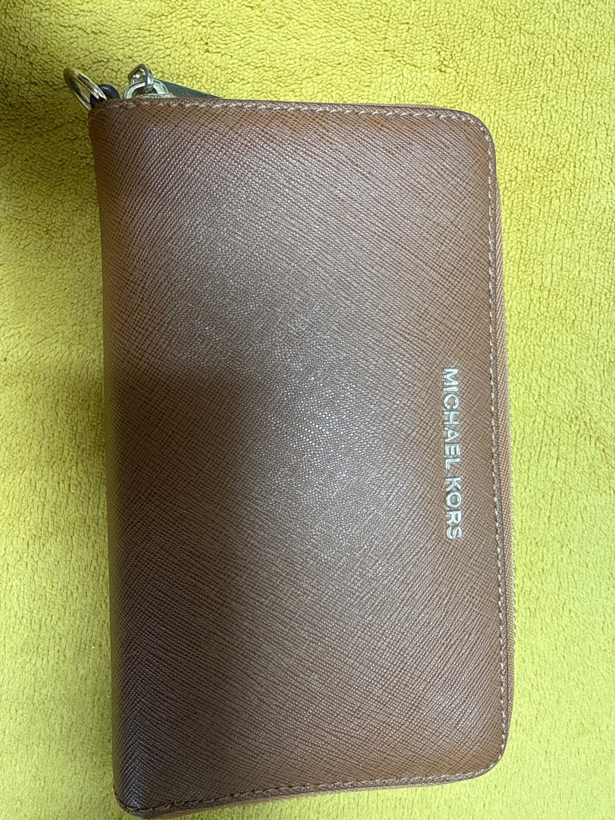Michael Kors Bruine Portemonnee - Zo goed als nieuw, Ophalen of Verzenden, Zo goed als nieuw, Bruin, Overige merken