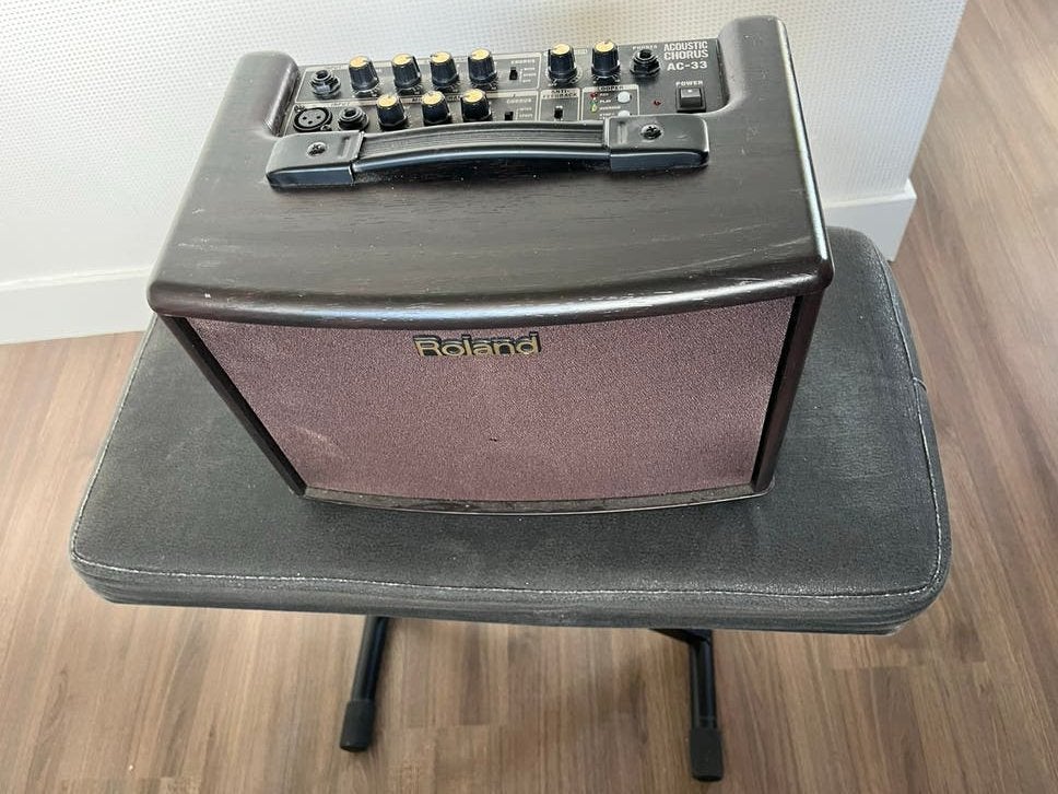 Roland AC-33 Akoestische Gitaarversterker, Ophalen of Verzenden, Gebruikt, Gitaar, Minder dan 50 watt