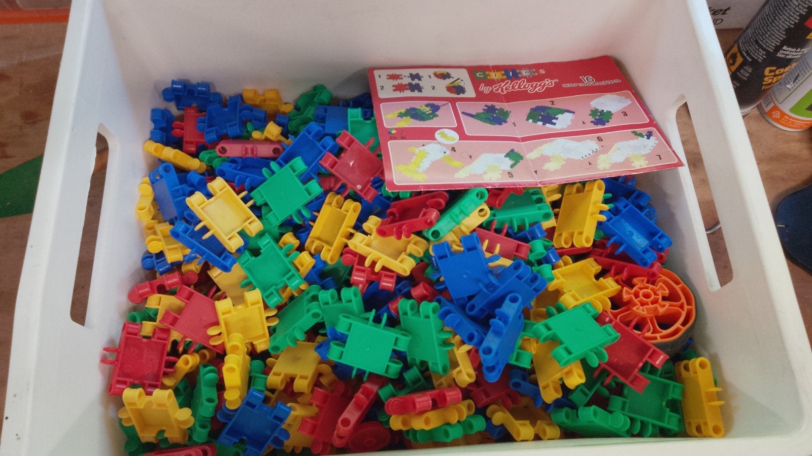Grote doos met Clicks bouwblokken, Kinderen en Baby's, Speelgoed | Bouwstenen, Ophalen, Gebruikt, Overige merken