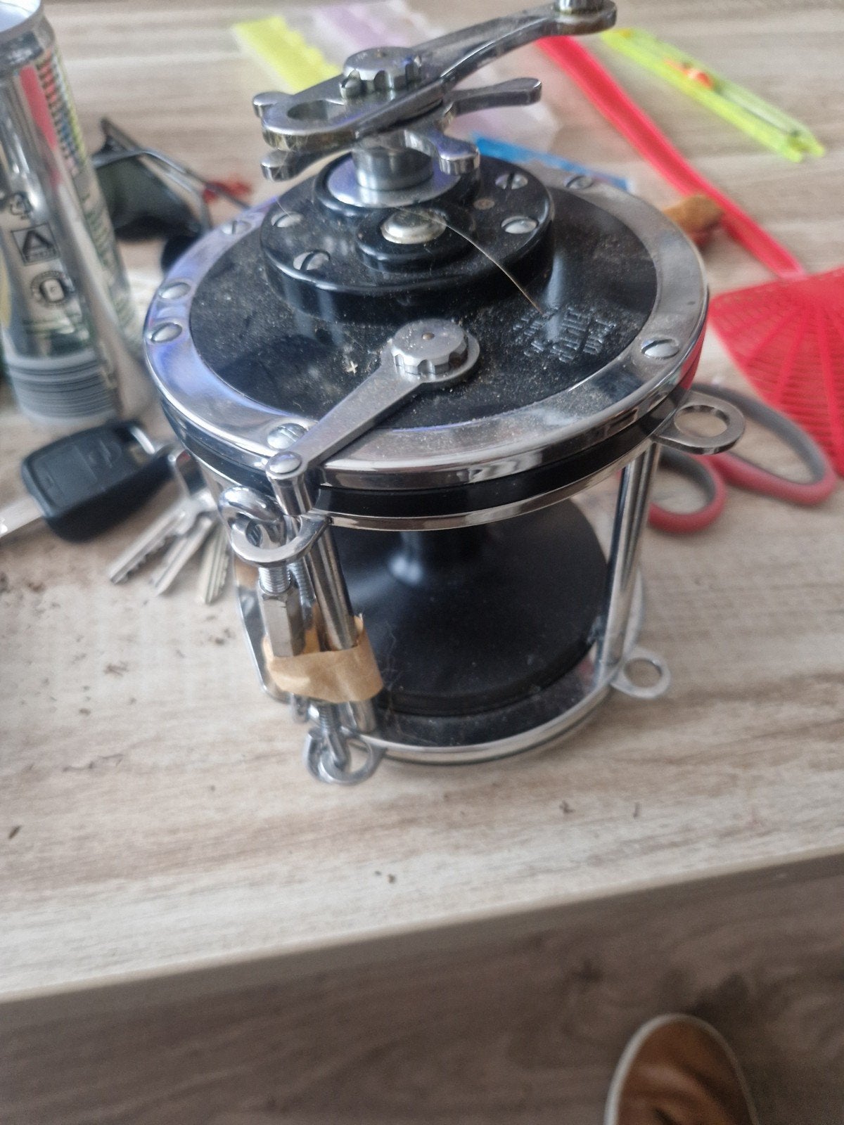 Pan sanator reel 9/0 zo goed als nieuw nooit gebruikt, Ophalen, Molen