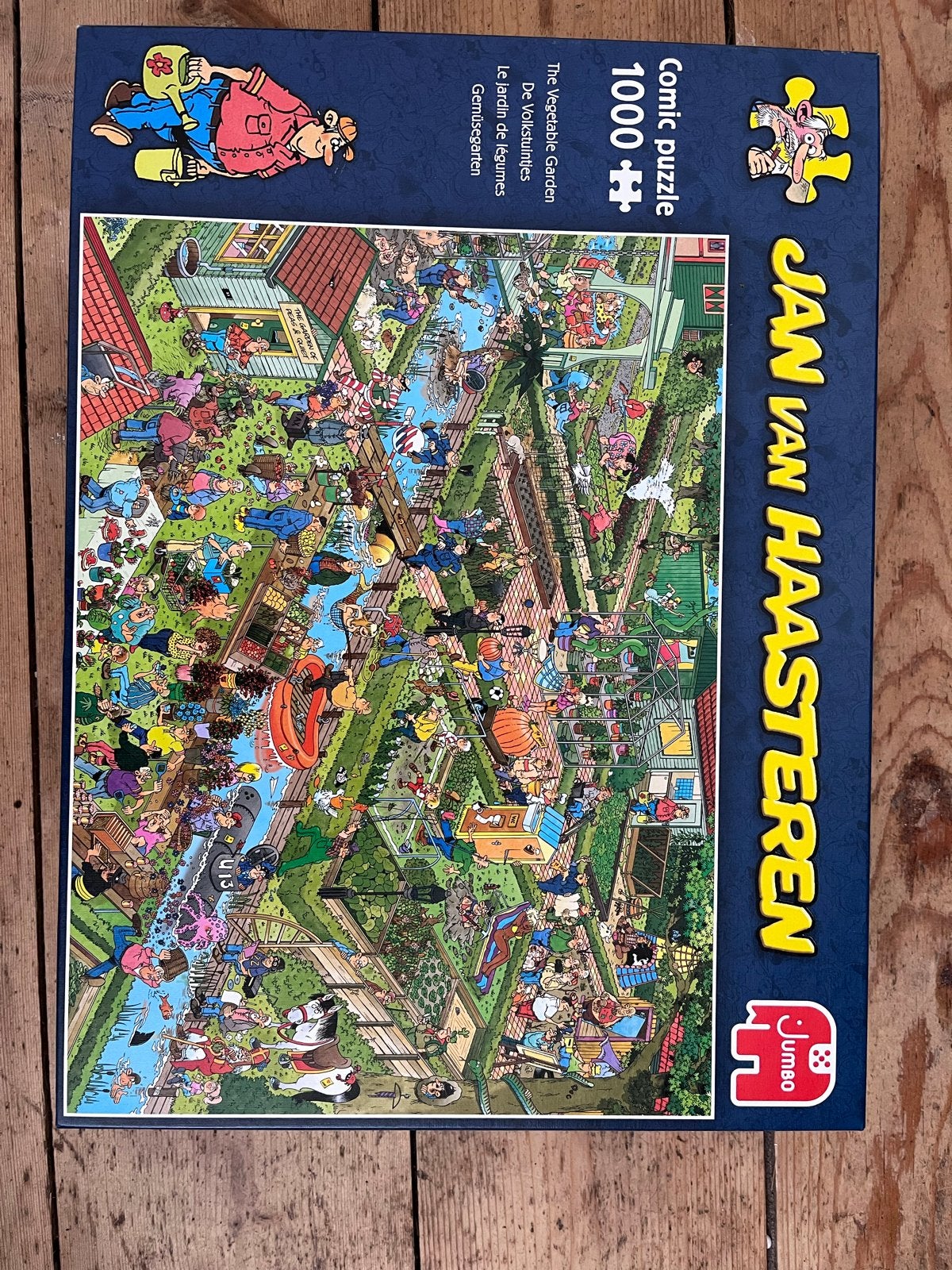 Jan van Haasteren De Volkstuinen 1000 stukjes puzzel, Ophalen of Verzenden, 500 t/m 1500 stukjes, Zo goed als nieuw, Legpuzzel