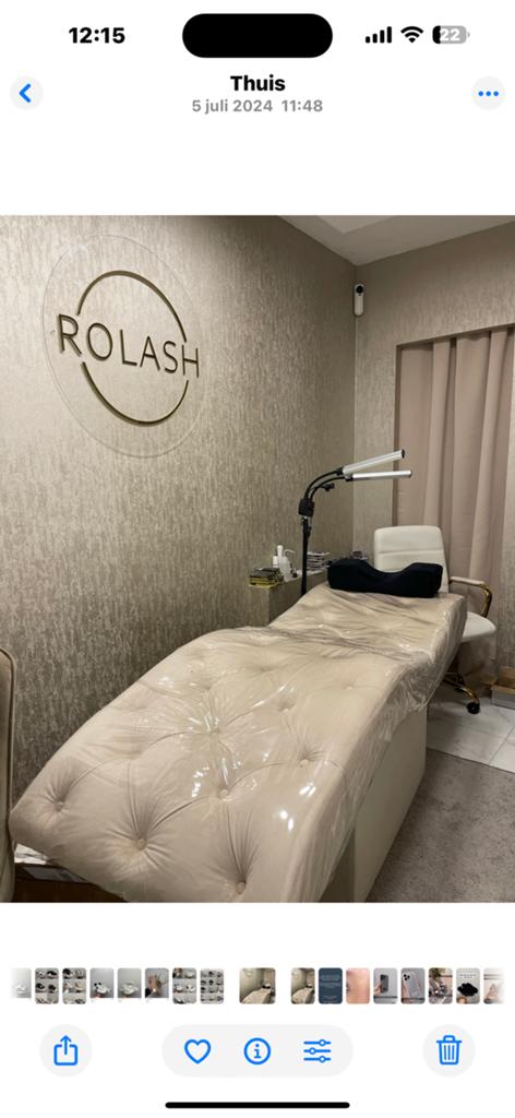 Behandelbed luxe wimperbed kleur beigev, Ophalen, Zo goed als nieuw, Apparaat