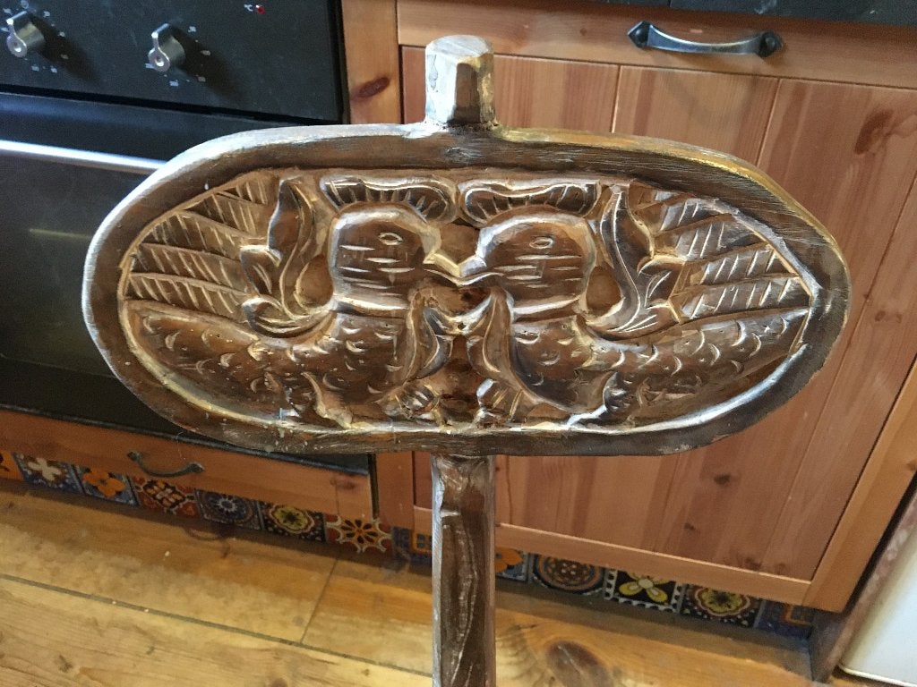 Teak houten stoelen uit Bali, Huis en Inrichting, Stoelen, Ophalen, Bruin, Bali, Ethno, Bohemian, Tribal, Zo goed als nieuw