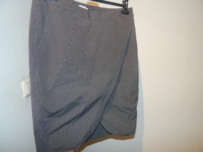 Pauw Amsterdam overslag rok valt schuin overlap 3/40, Kleding | Dames, Maat 38/40 (M), Pauw, Zo goed als nieuw, Knielengte