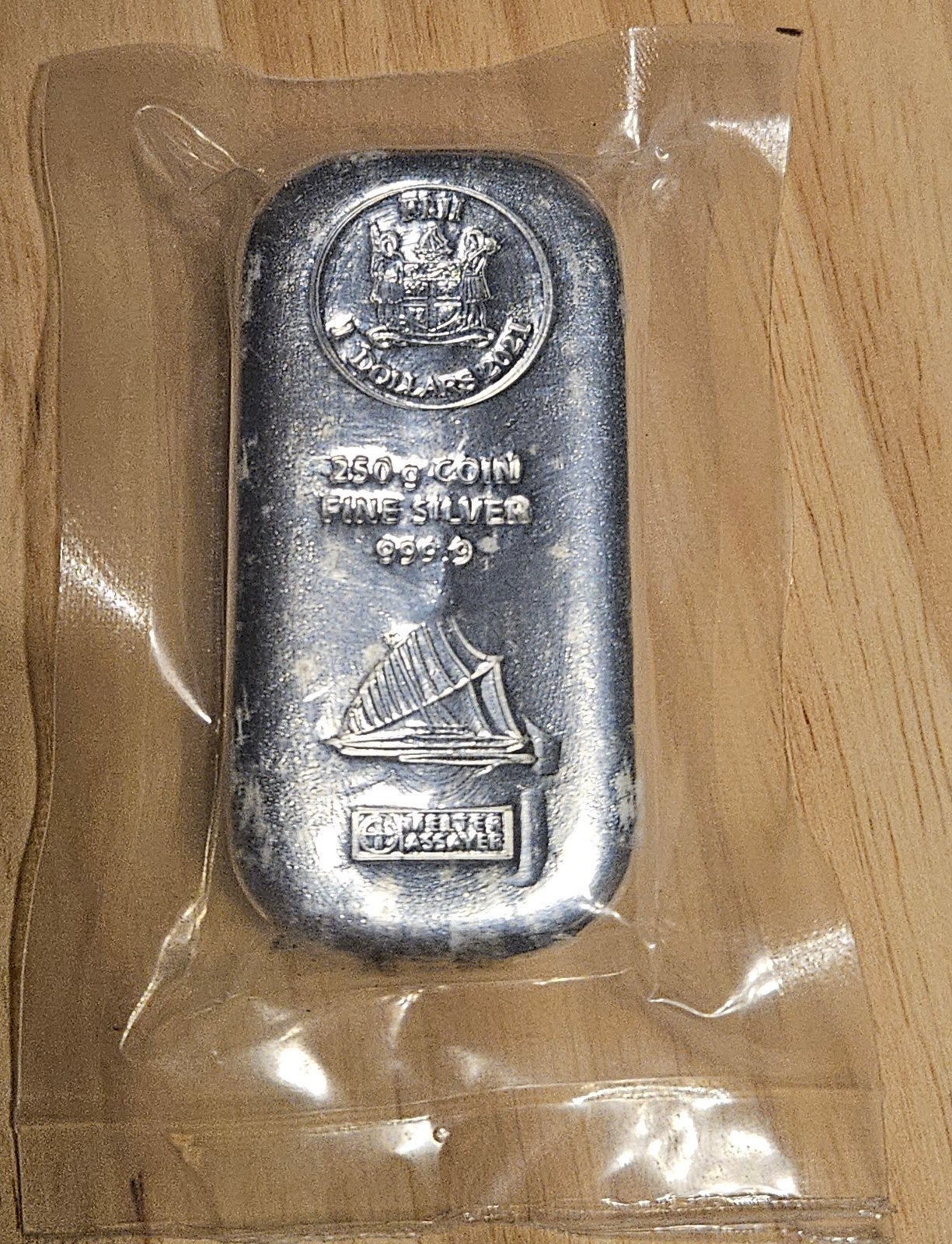 250 gram muntbaar met certificaat, Ophalen of Verzenden, Zilver