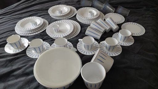 mepal camping servies  lavendel, Ophalen of Verzenden, Gebruikt
