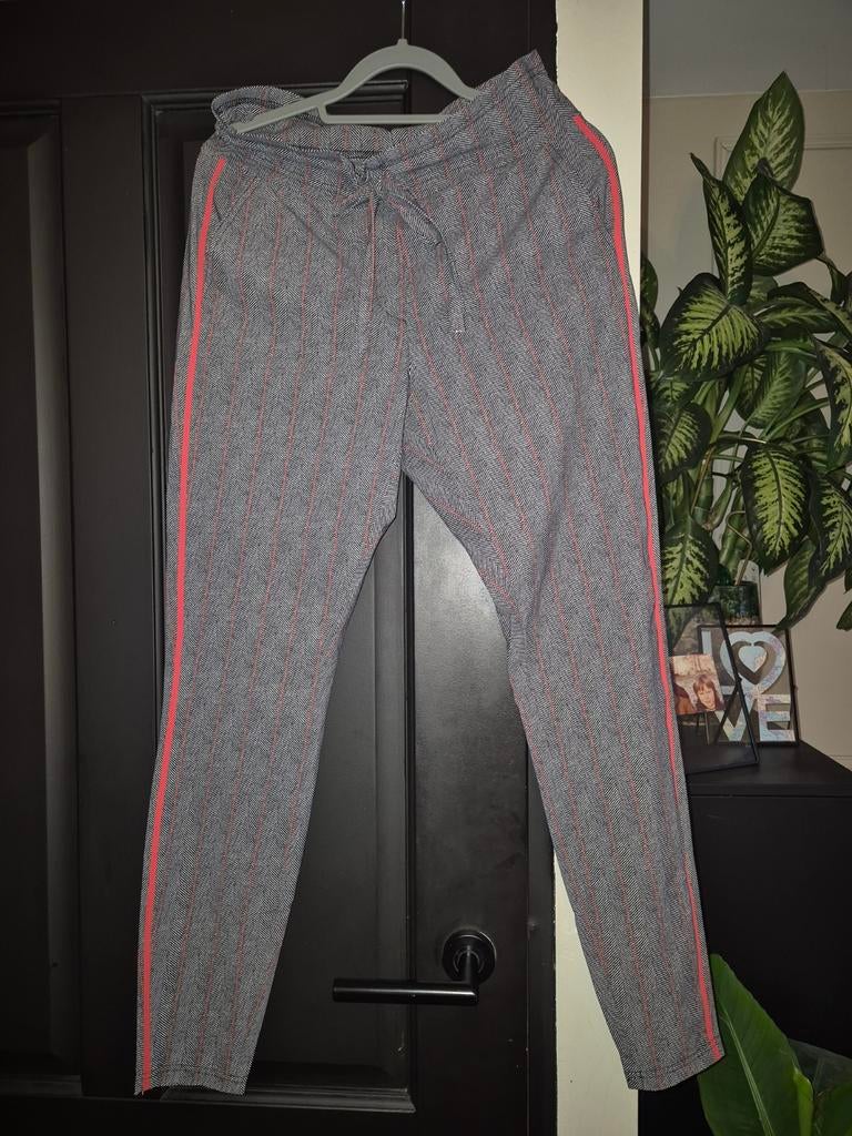 Studio Anneloes Travelstof Broek Zwart Wit Rood Maat S, Studio Anneloes, Zwart, Ophalen of Verzenden, Zo goed als nieuw
