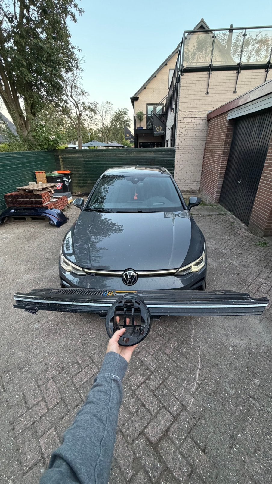 Orgineel Volkswagen Led Grille Golf MK8 inclusief inbouw, Auto-onderdelen, Ophalen, Volkswagen, Nieuw, Vw