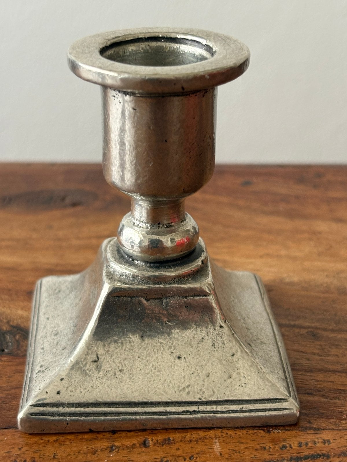 Antieke tinnen kandelaar 95% tin, Antiek en Kunst, Ophalen, Overige materialen