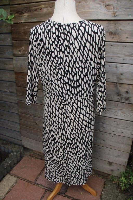 Jurk beige/ zwart Ulla Popken mt XL Vaste prijs, Zwart, Maat 46/48 (XL) of groter, Ulla Popken, Ophalen of Verzenden