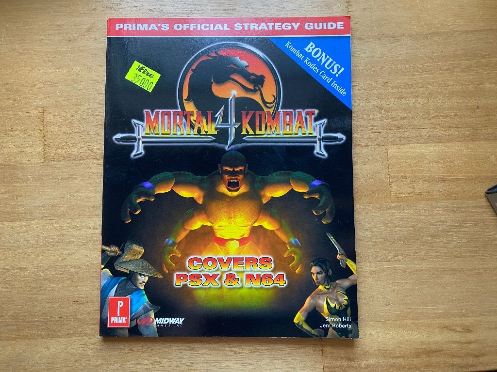 Mortal kombat 4 ps1 strategy guide, Spelcomputers en Games, Games | Sony PlayStation 1, 1 speler, Racen en Vliegen, Ophalen of Verzenden