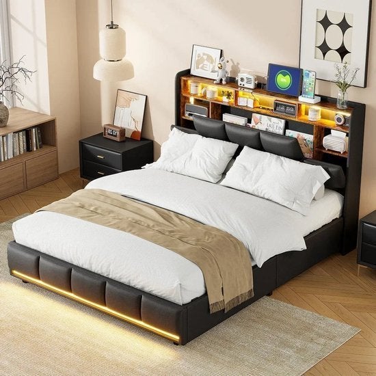 Opbergbed – Hydraulisch Bed – Opbergruimte Bed – LED Bed, Corvance B.V., Verzenden, Nieuw, Corvancebol@gmail.com