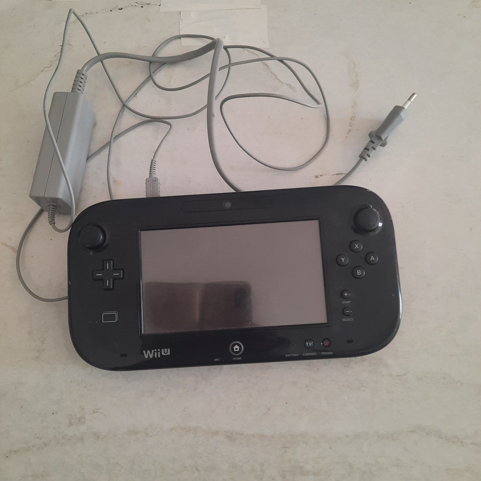 Wii U GamePad Zwart - Goede Staat, Ophalen of Verzenden, Zo goed als nieuw, Met 1 controller