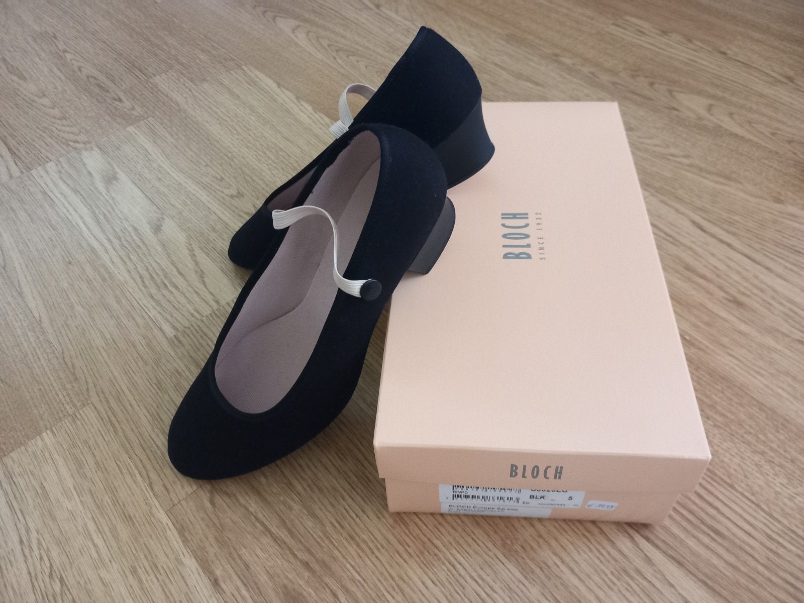 Bloch Caractère Dansschoenen Zwart - Maat 37/38, Ophalen of Verzenden, Zo goed als nieuw, Schoenen
