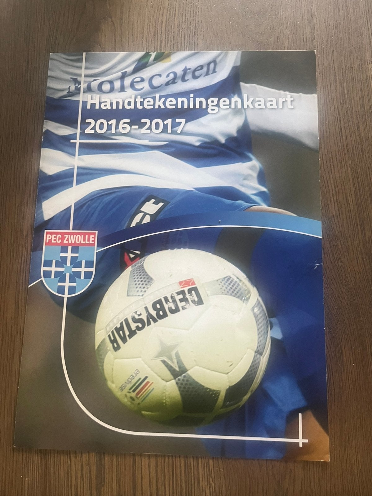 HANDTEKENINGEN KAART FC ZWOLLE 16-17, Ophalen of Verzenden, Zo goed als nieuw, Overige binnenlandse clubs, Spelerskaart