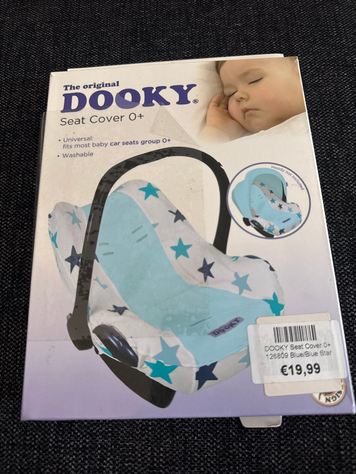 Dooky Hoes voor autostoel 0+ met sterrenpatroon, Kinderen en Baby's, Autostoeltjes, Overige merken, Overige methoden, Nieuw, Ophalen of Verzenden
