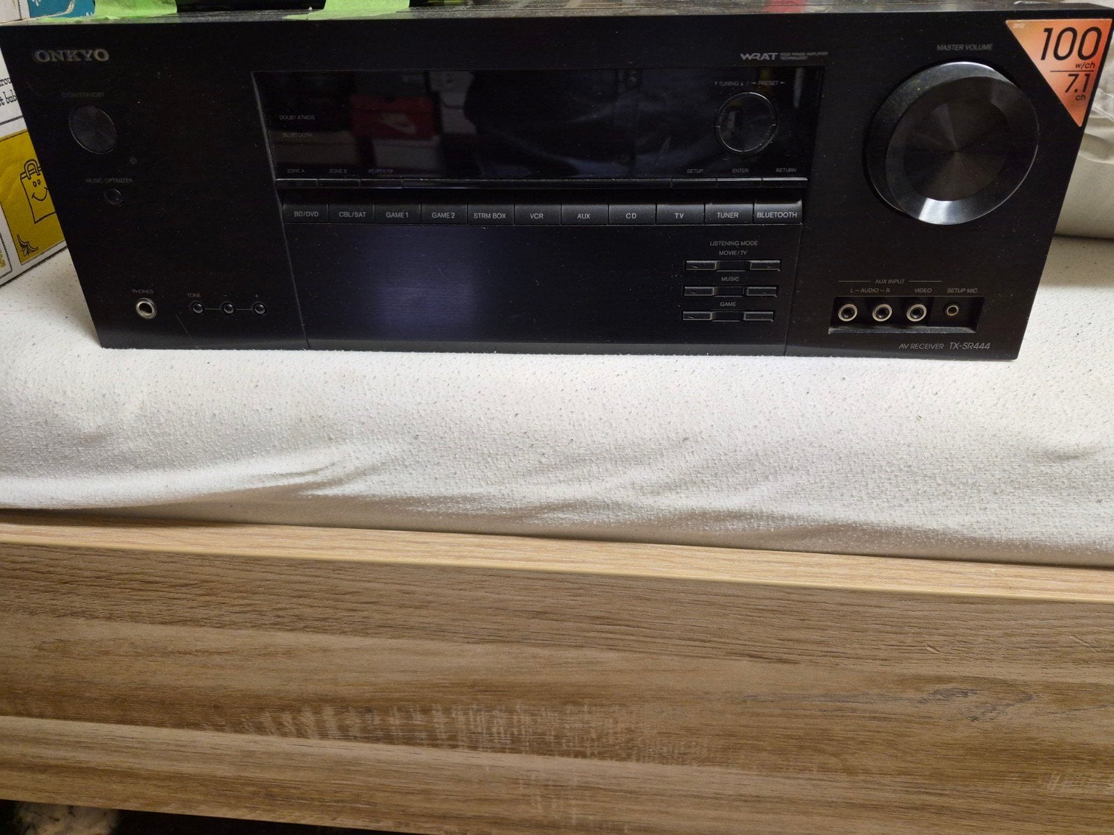Onkyo TX-SR444 AV Receiver - 7.1-kanaals, Ophalen, Gebruikt, 120 watt of meer, Onkyo